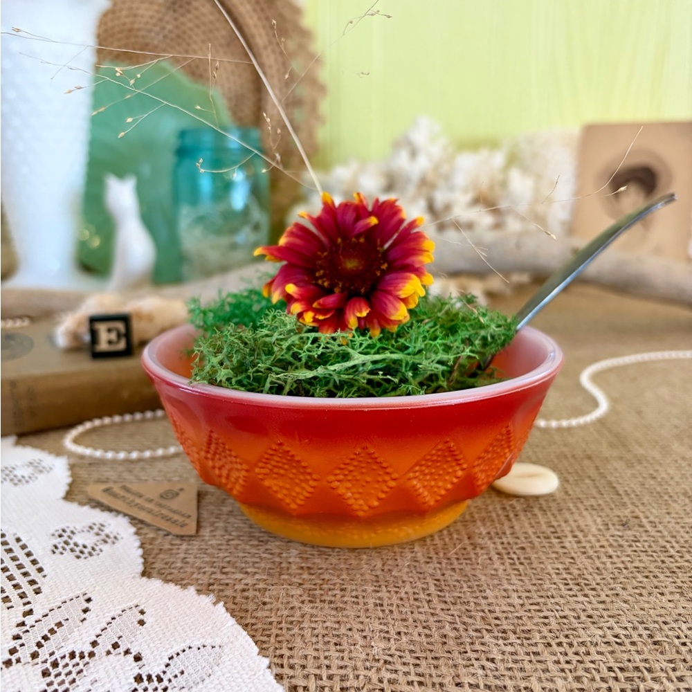 Vintage Fire-King Glass Bowl 🔥 Unique Home Decor / Kitchen / Gift / Dining